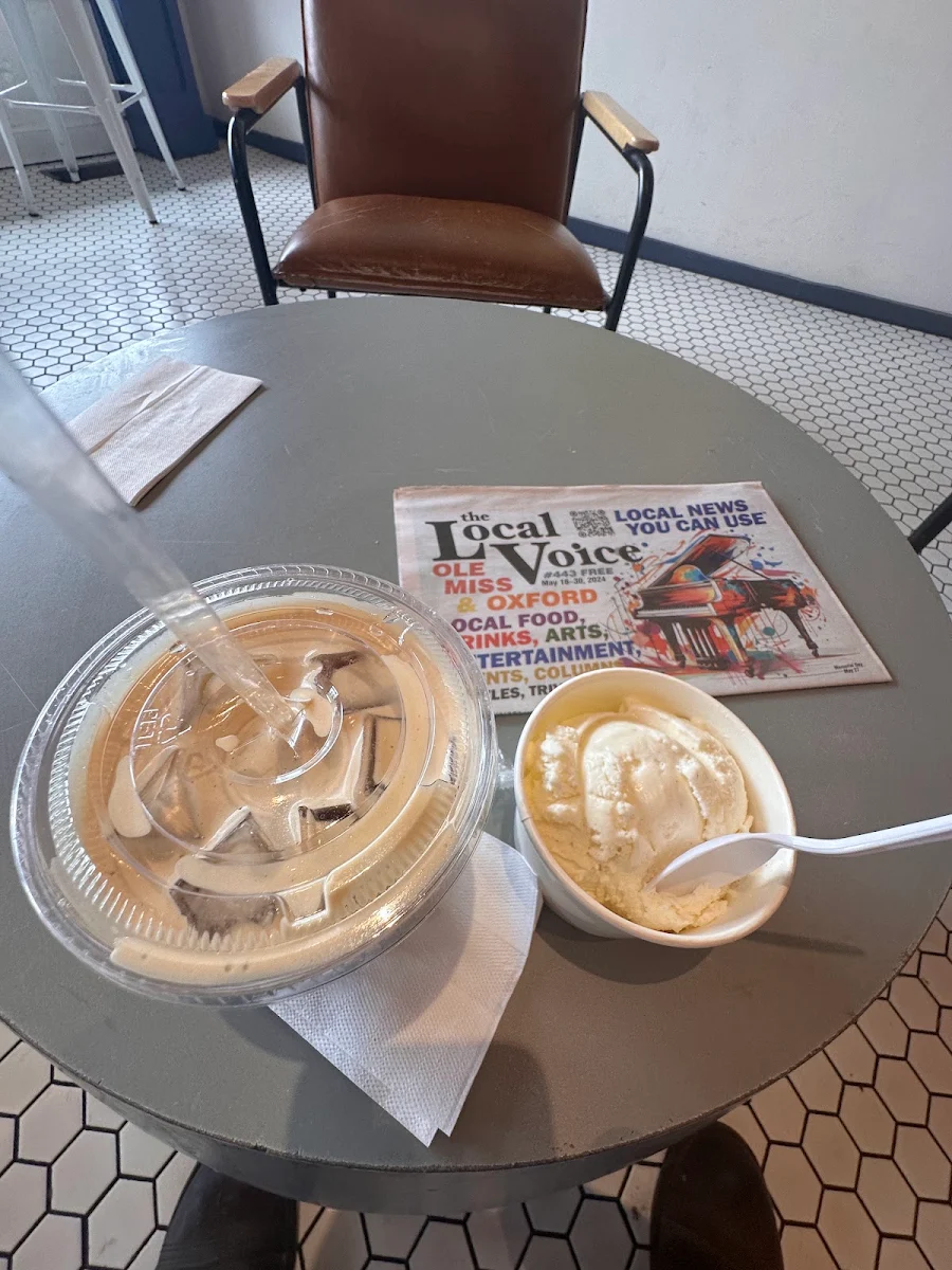 Cold Brew Nitro and Vanilla Ice Cream