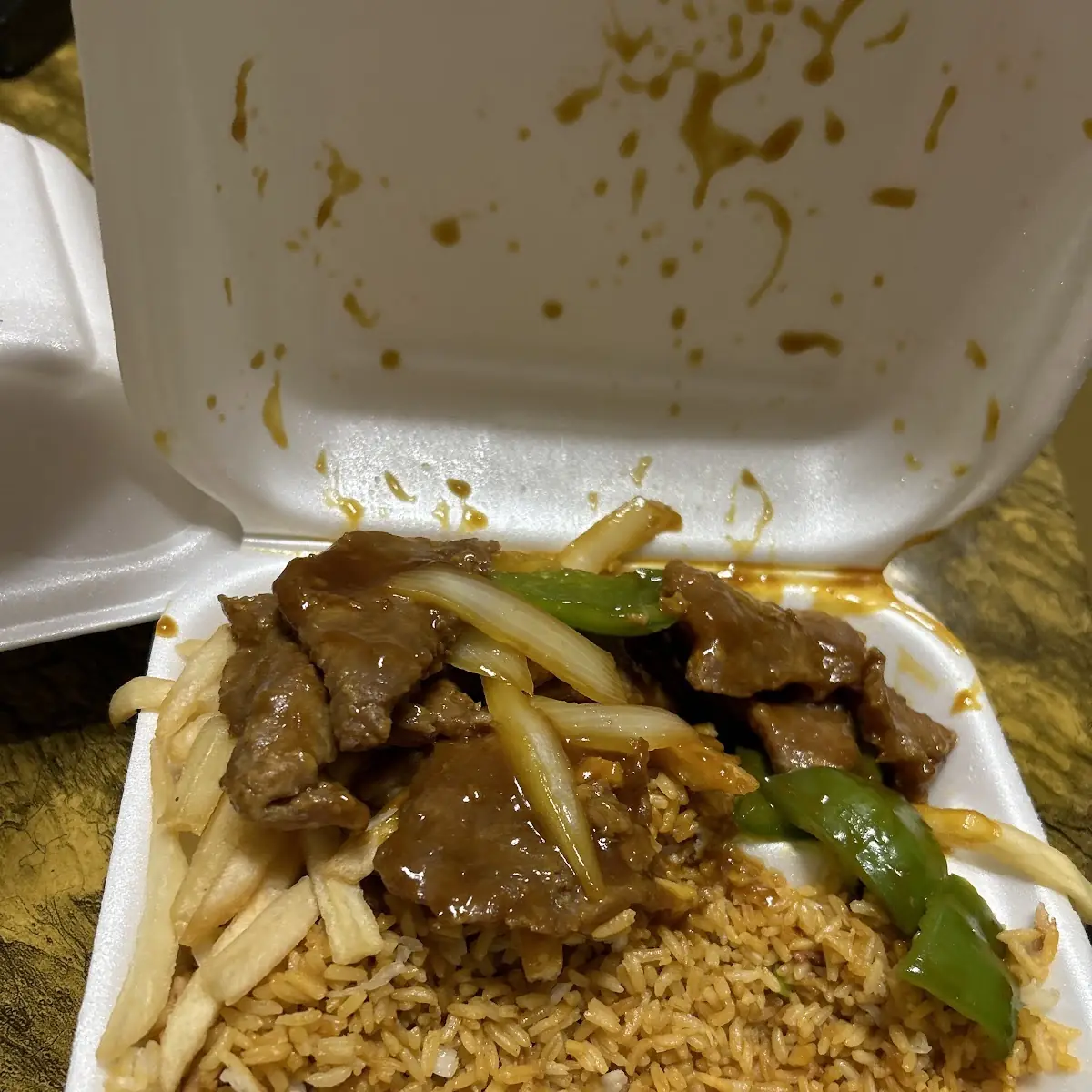 Pepper Steak with Onion Meal