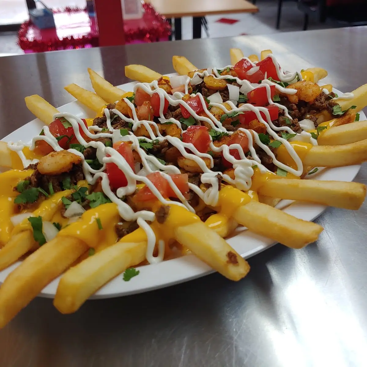 Asada Fries & Shrimp