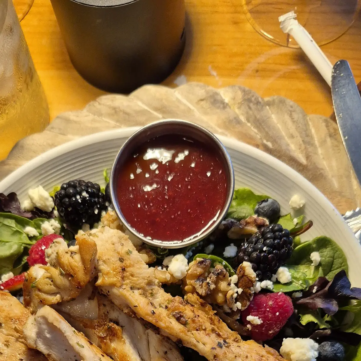 Raspberry Walnut Chicken Salad