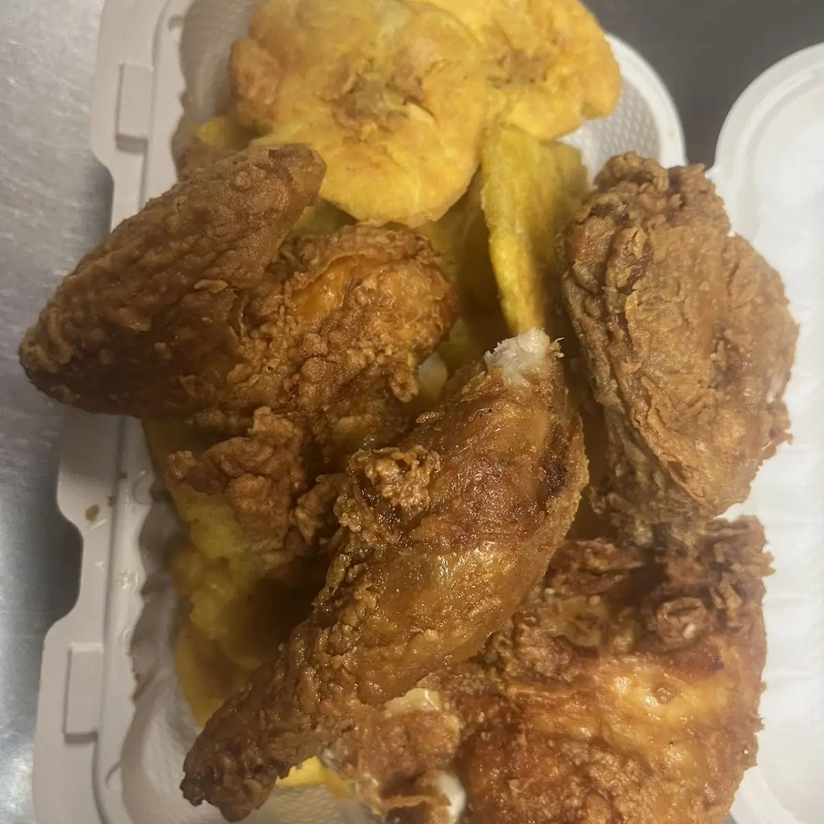 Half Chicken with Plantains