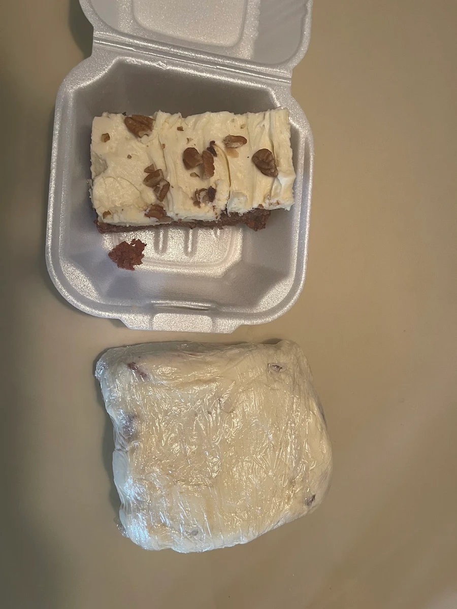Carrot Cake and Cinnamon Roll