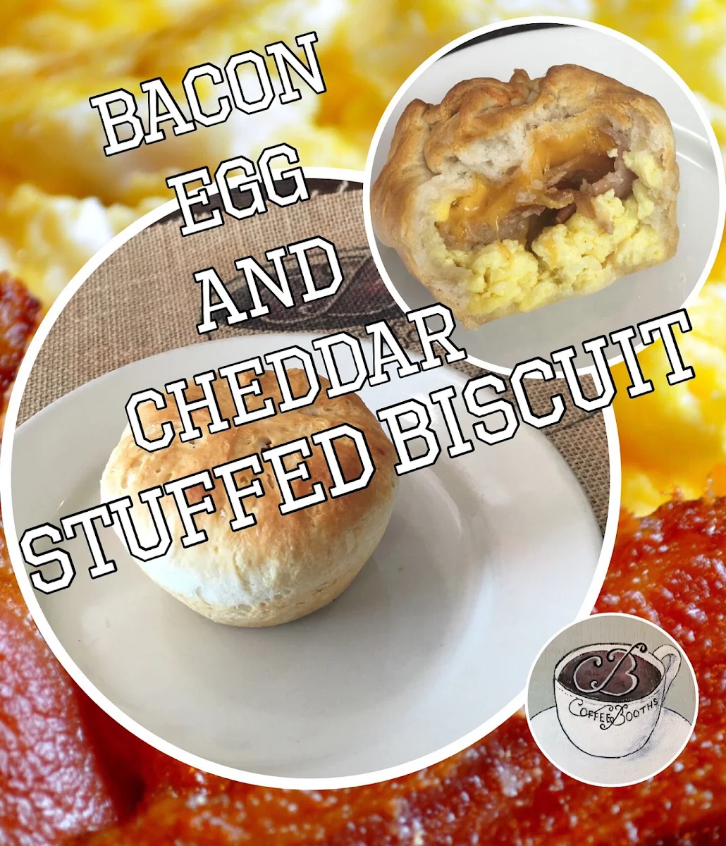 Bacon Egg and Cheese Stuffed Biscuit