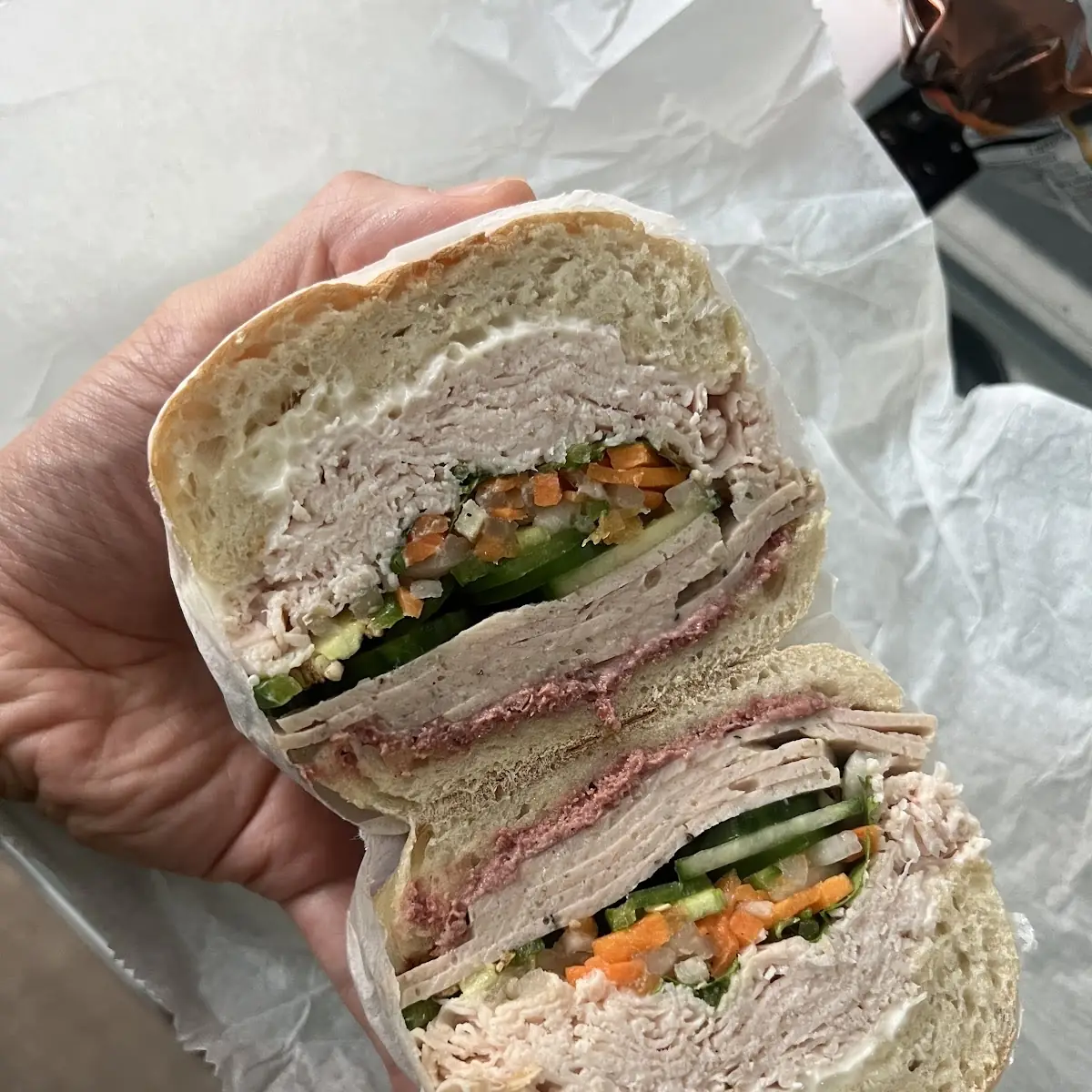 Turkey and Pork Roll Bahn MI