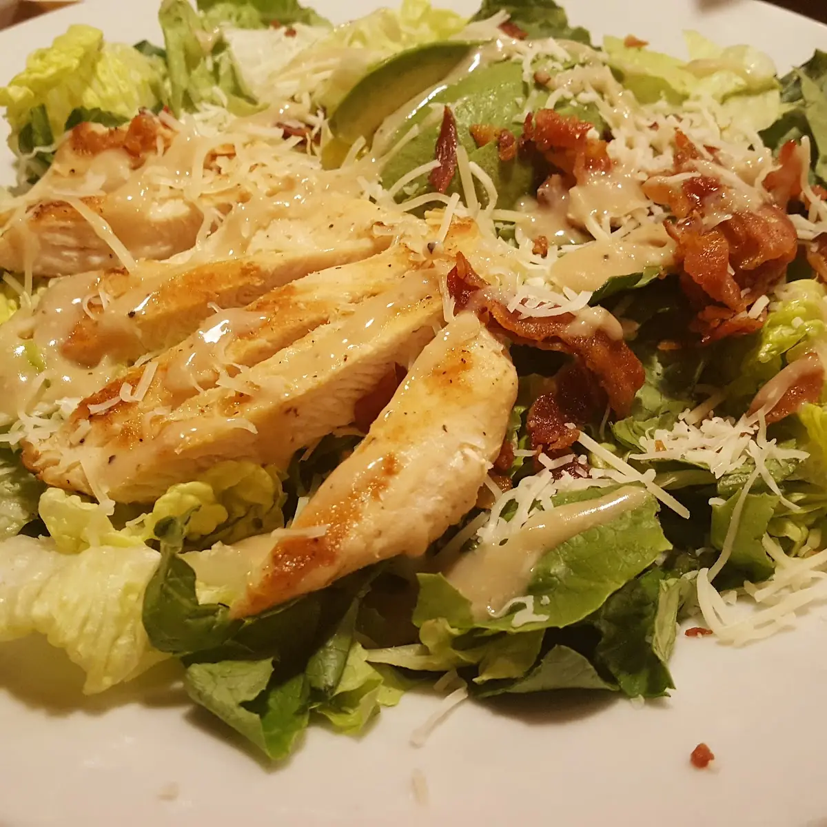 Avocado Chicken Caesar Salad