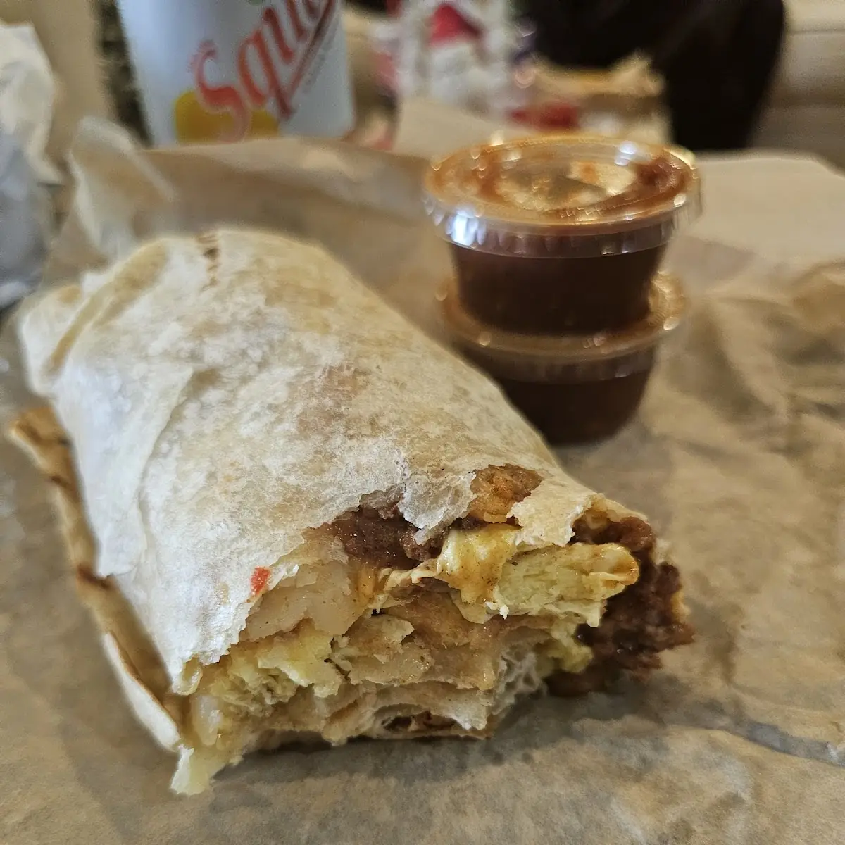 Chili Breakfast Burrito