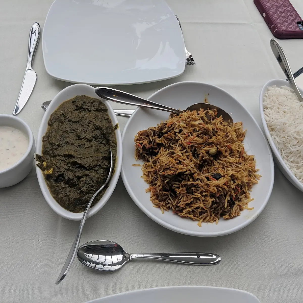 Saag Paneer Lamb Biryani