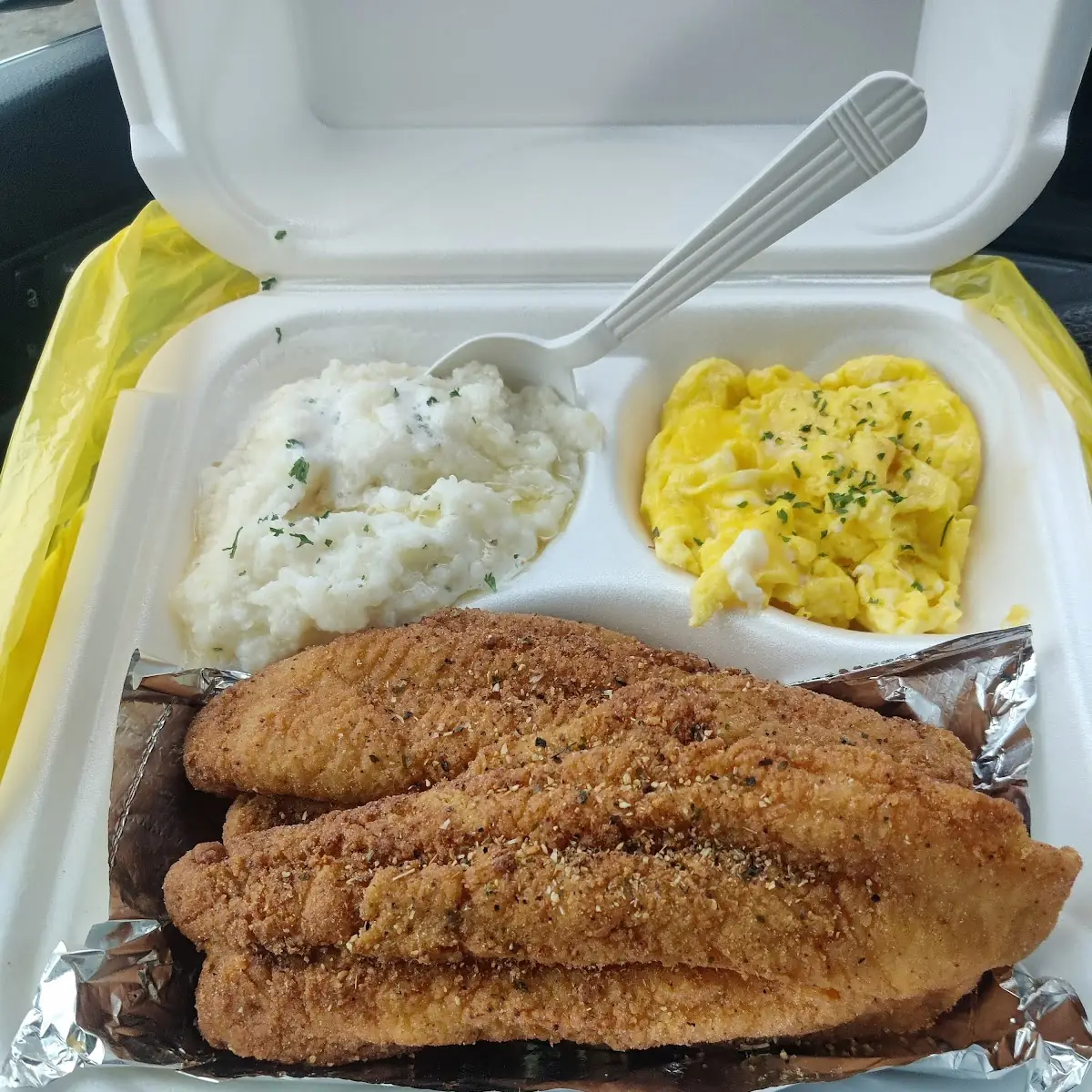 Southern Fried Catfish Breakfast