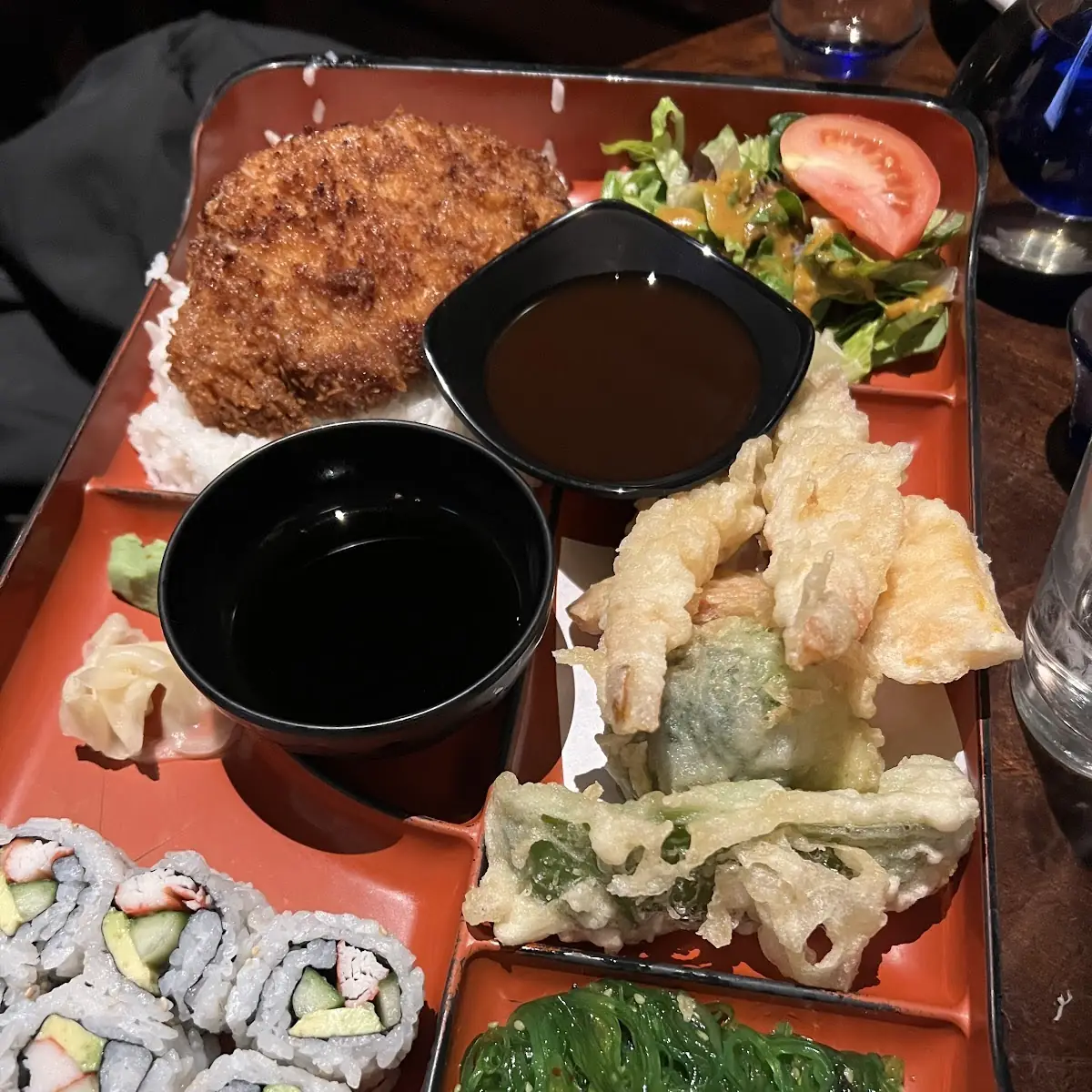 Spicy Shrimp Teriyaki Bento Box