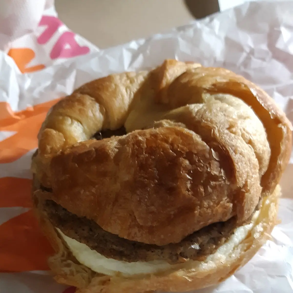 Sausage Egg and Cheese Croissant