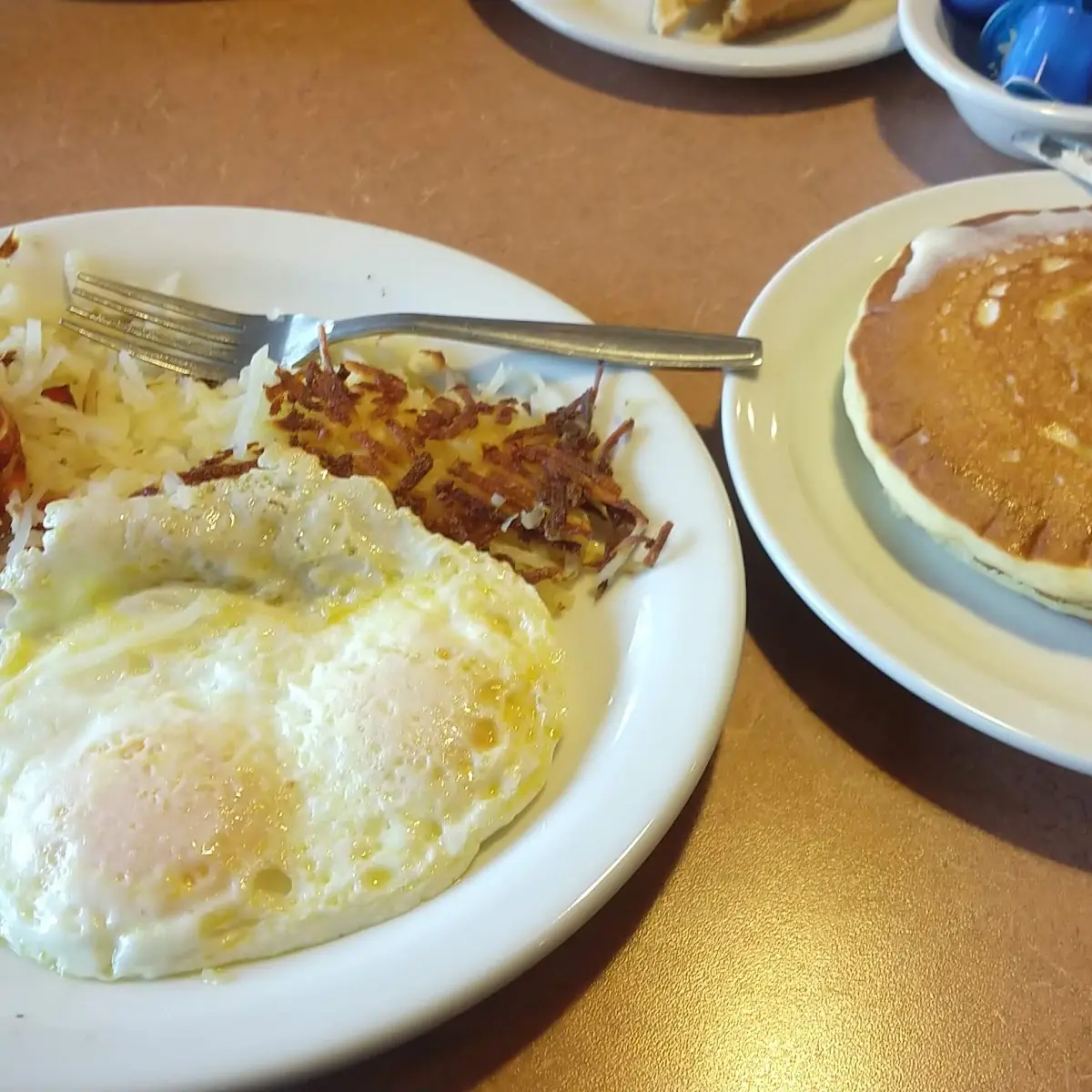 Eggs Pancake Breakfast Plate