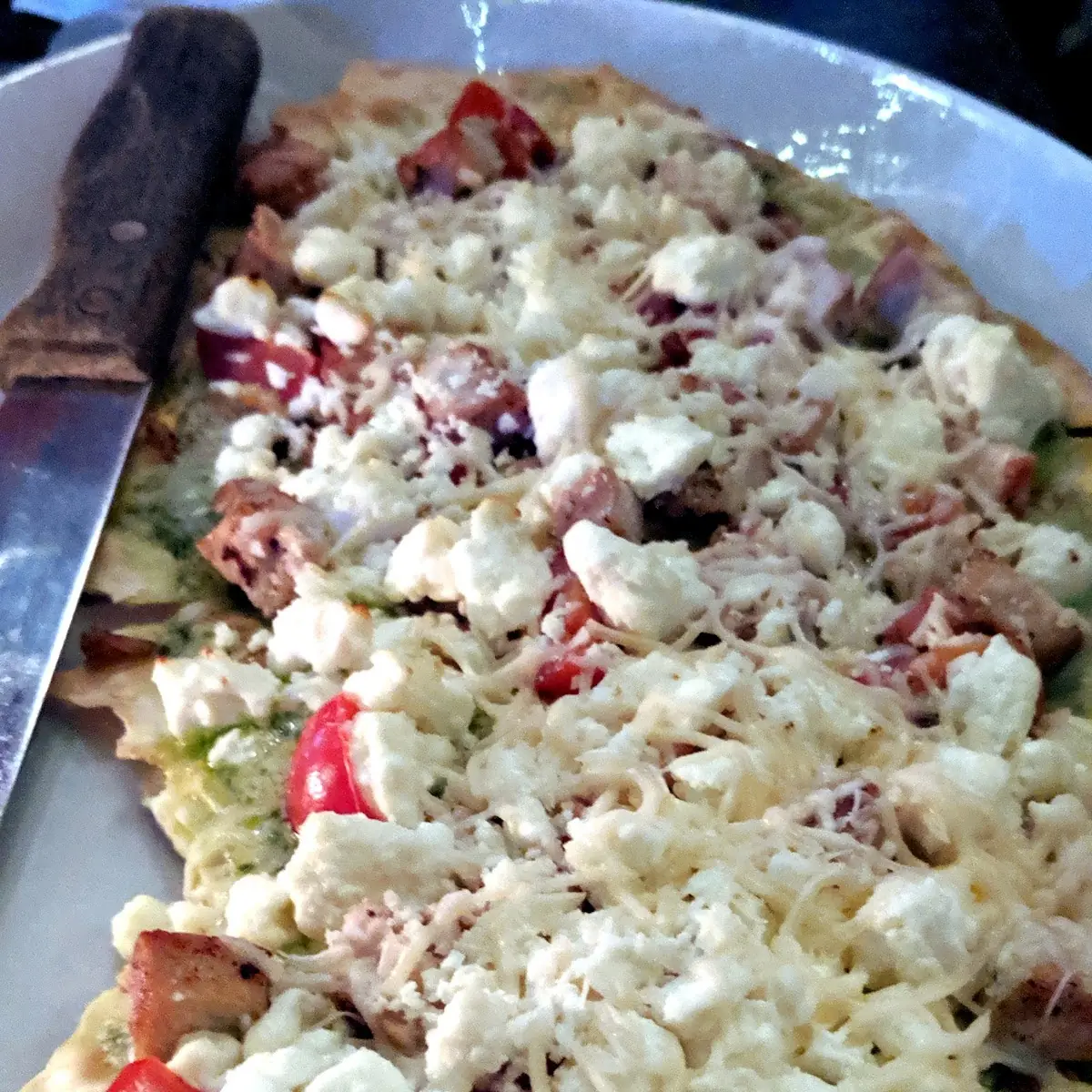 Chicken Pesto Pizza