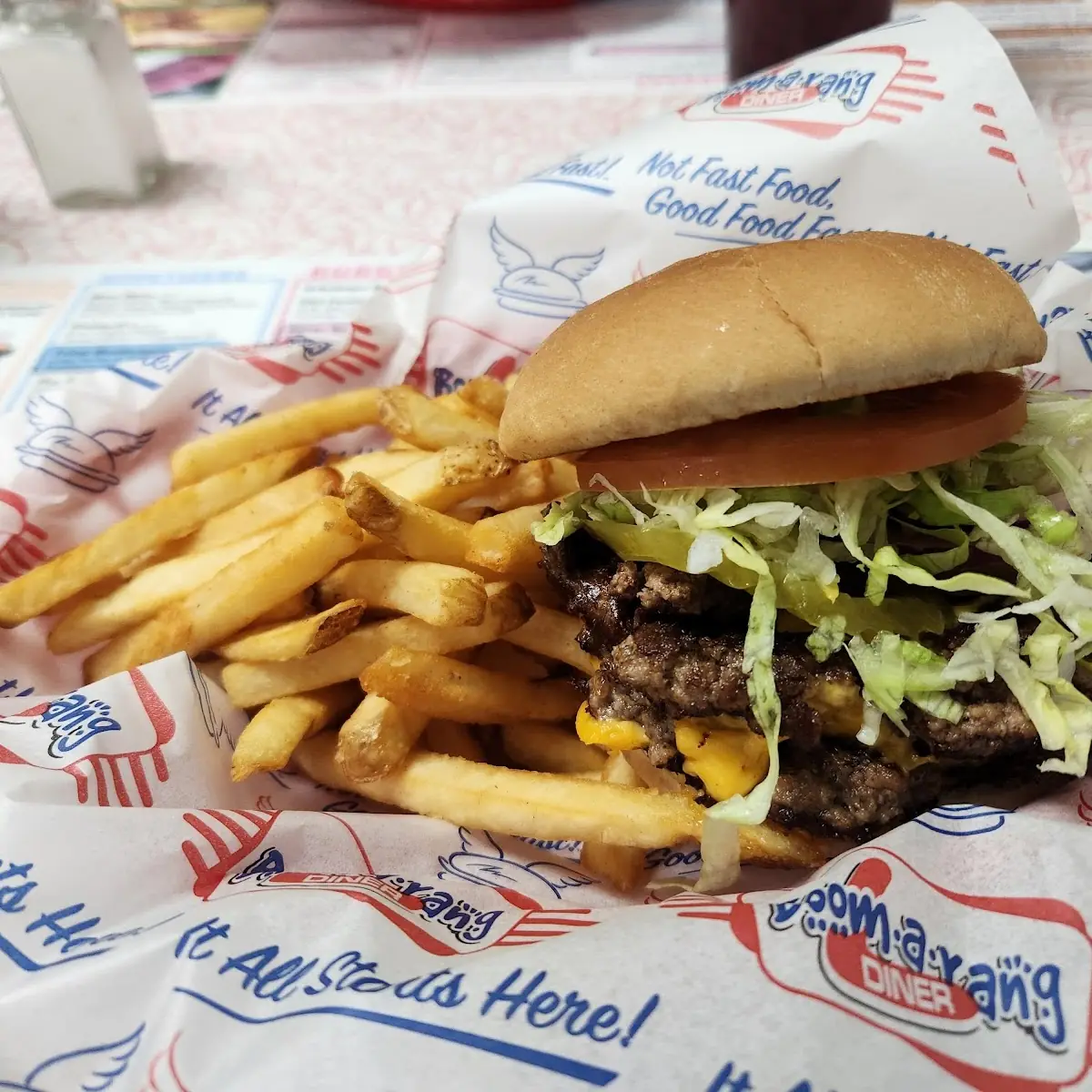 Dinner Double Cheeseburger