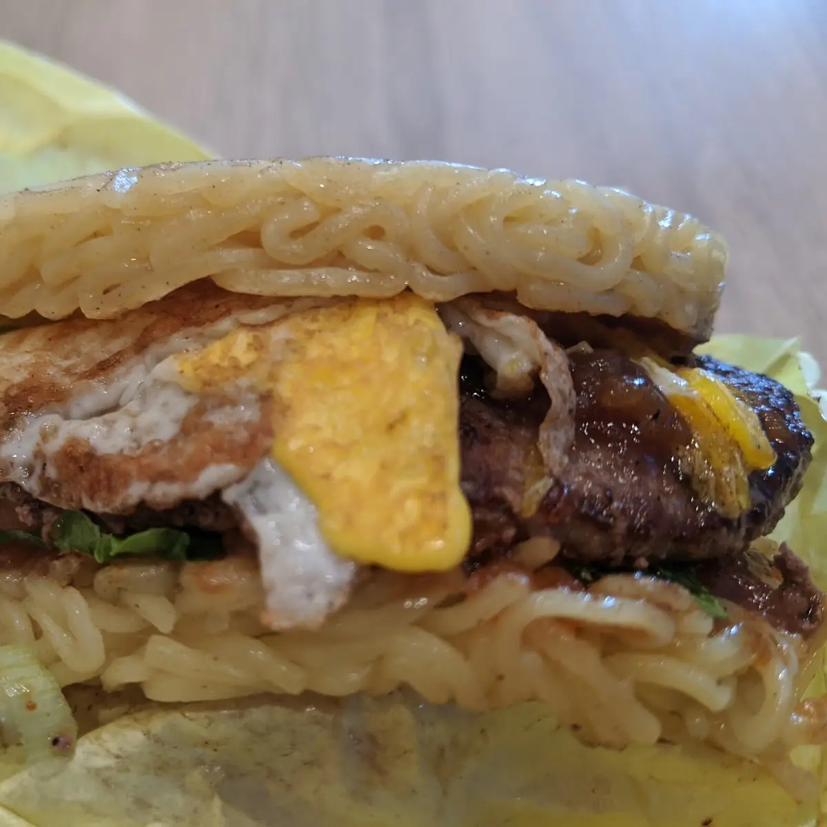 Ramen Loco Moco Burger
