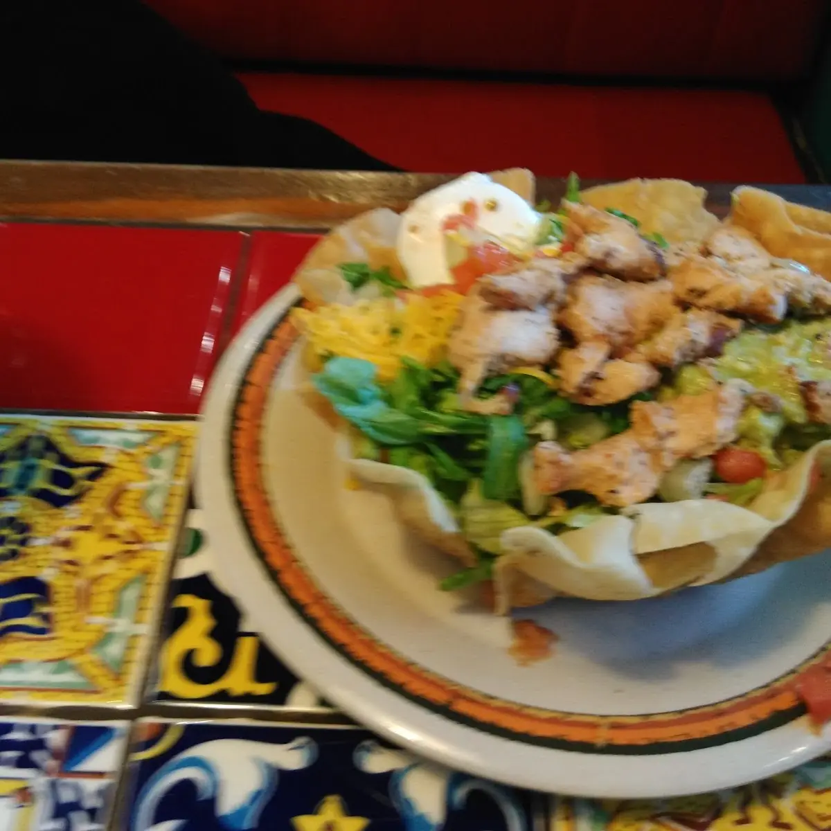 #20 SHREDDED CHICKEN TACO SALAD