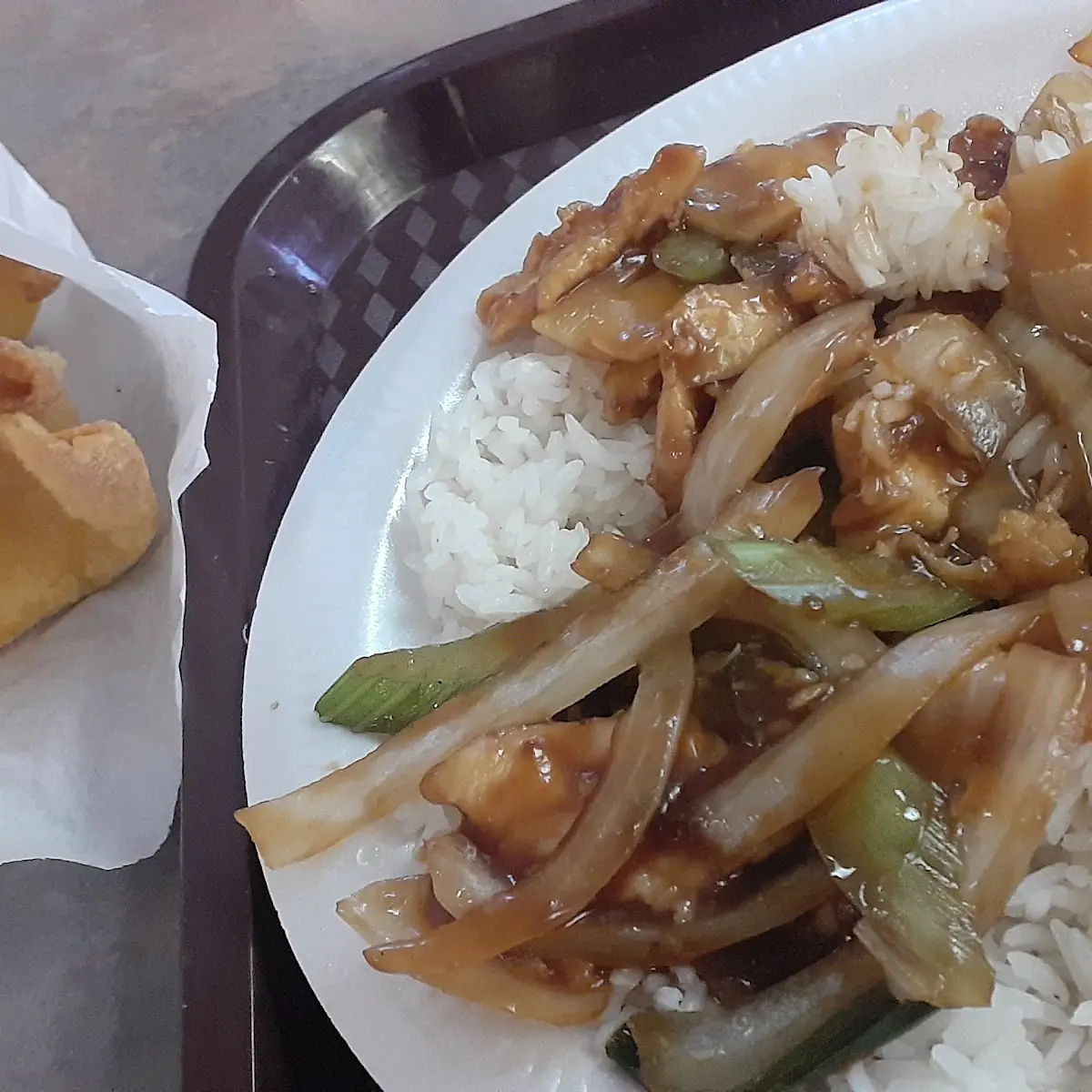 Garlic Chicken and Steamed Rice
