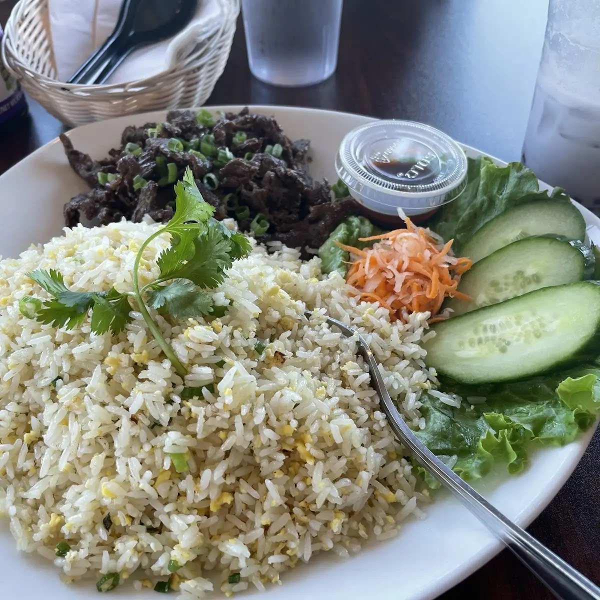 Beef with Fried Rice