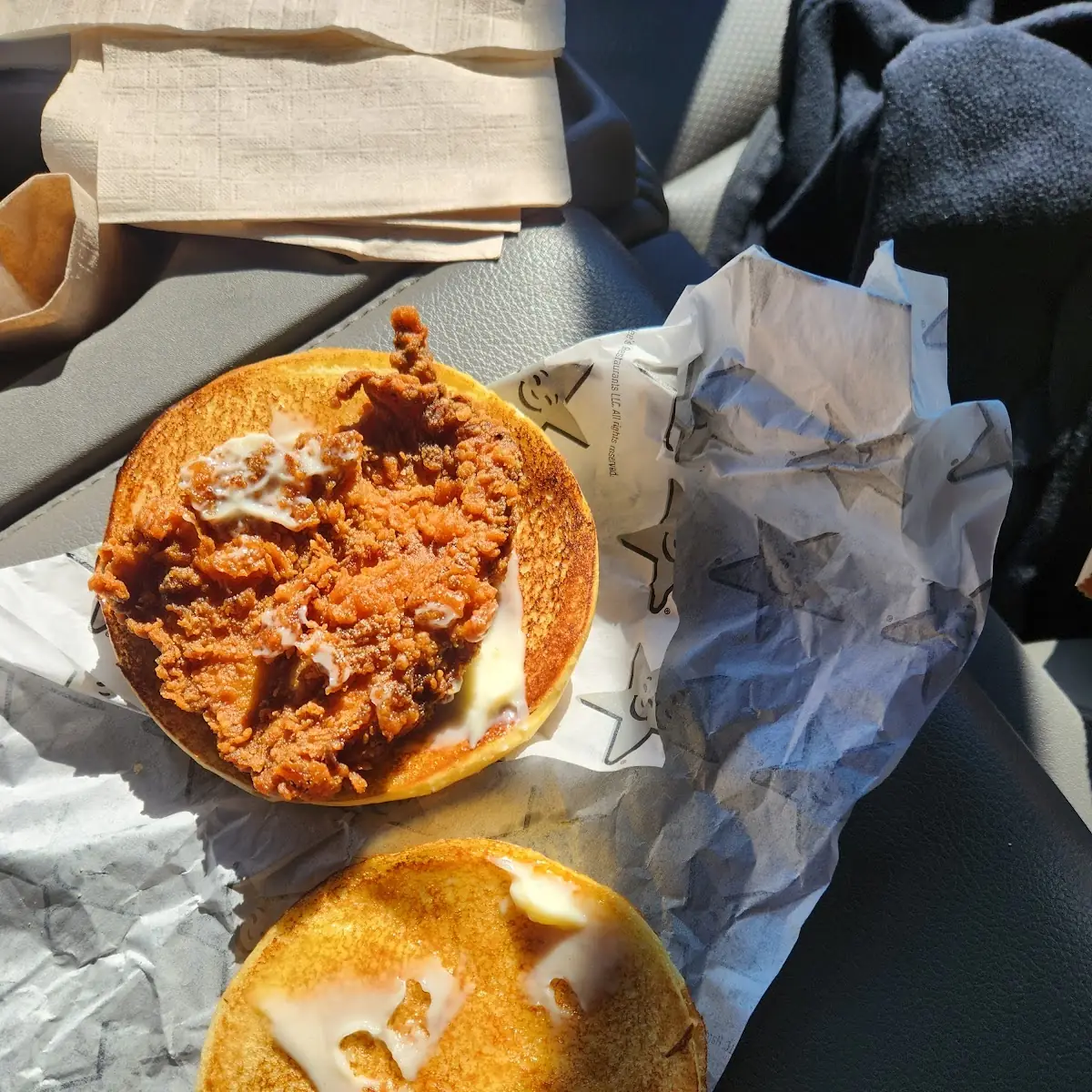 10 98 Chicken Sandwich Small and Hard Will not Order Again