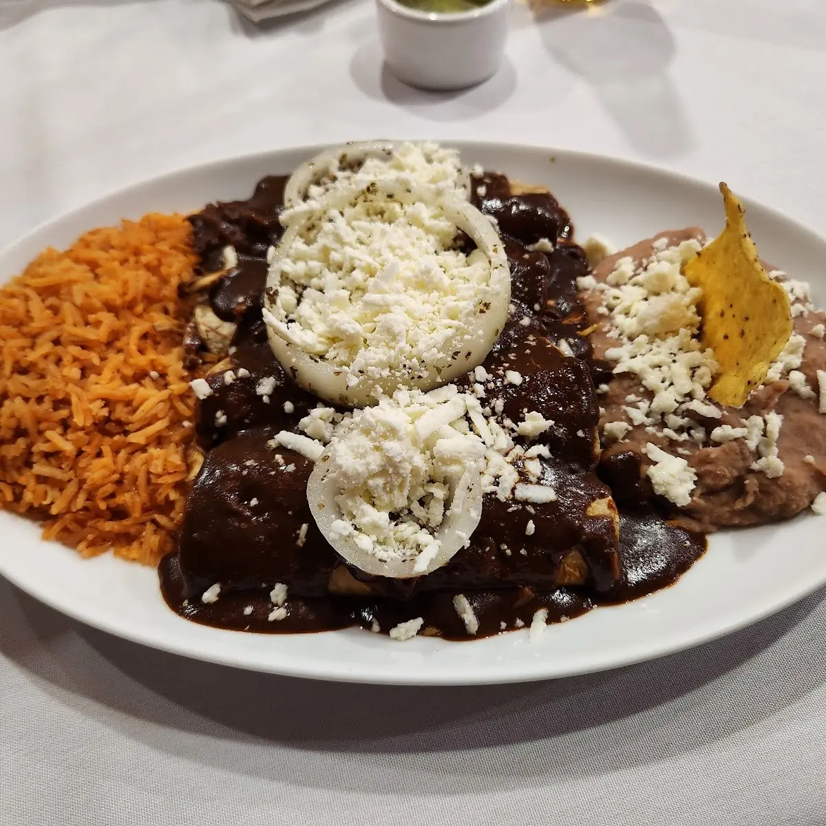 Cheese Enchiladas De Mole