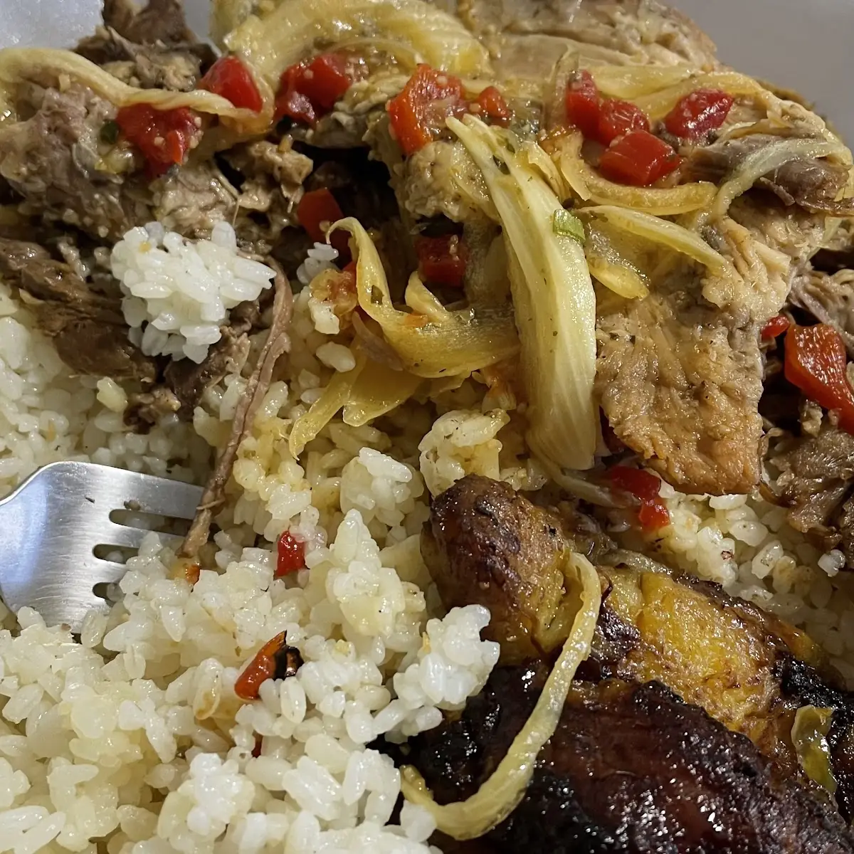 Roasted Pork with White Rice
