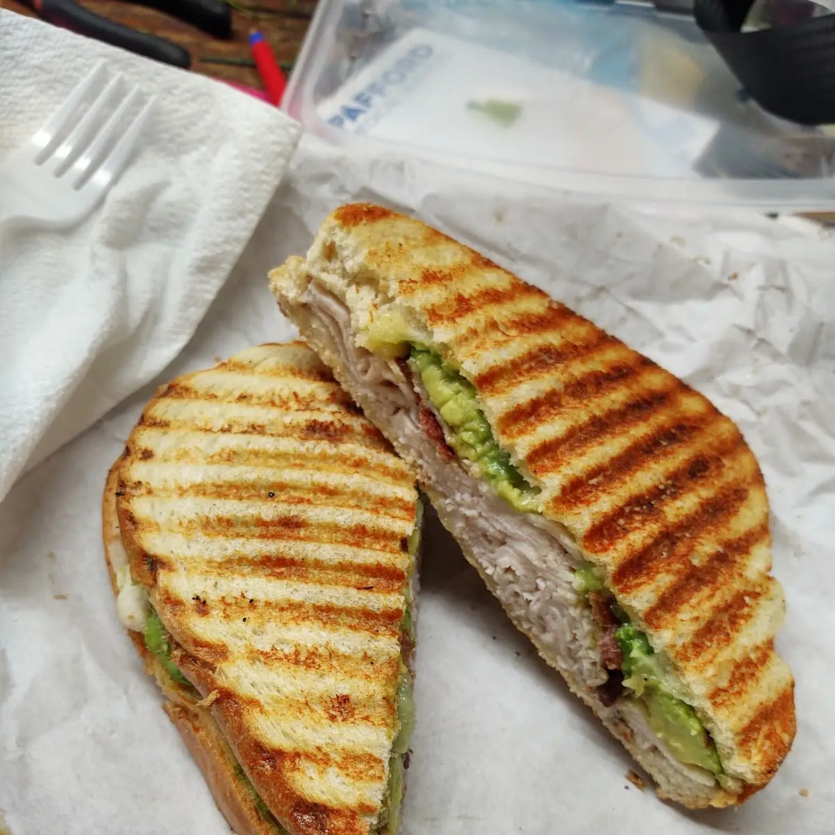 Turkey Bacon Avocado Panini