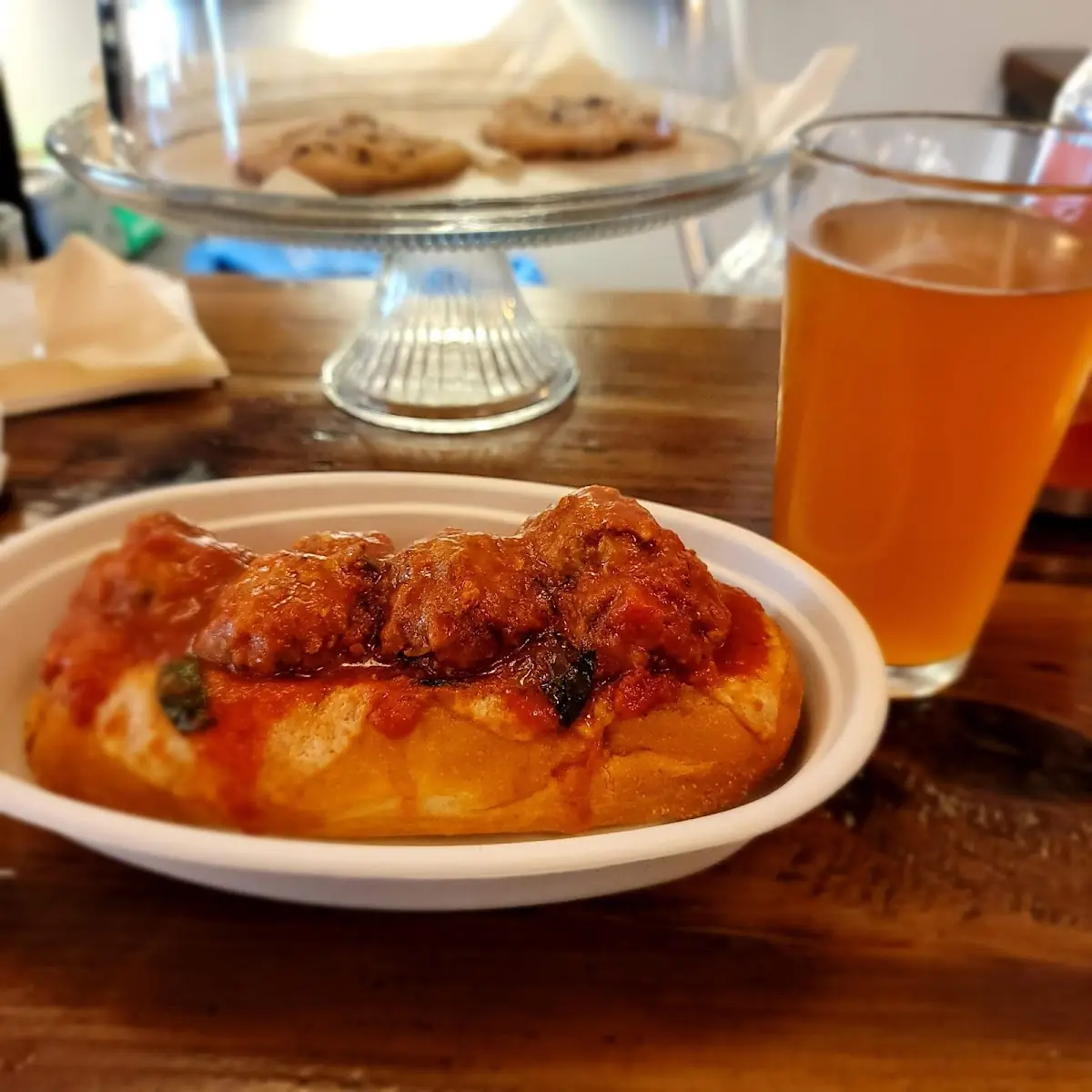Meatball on Garlic Bread
