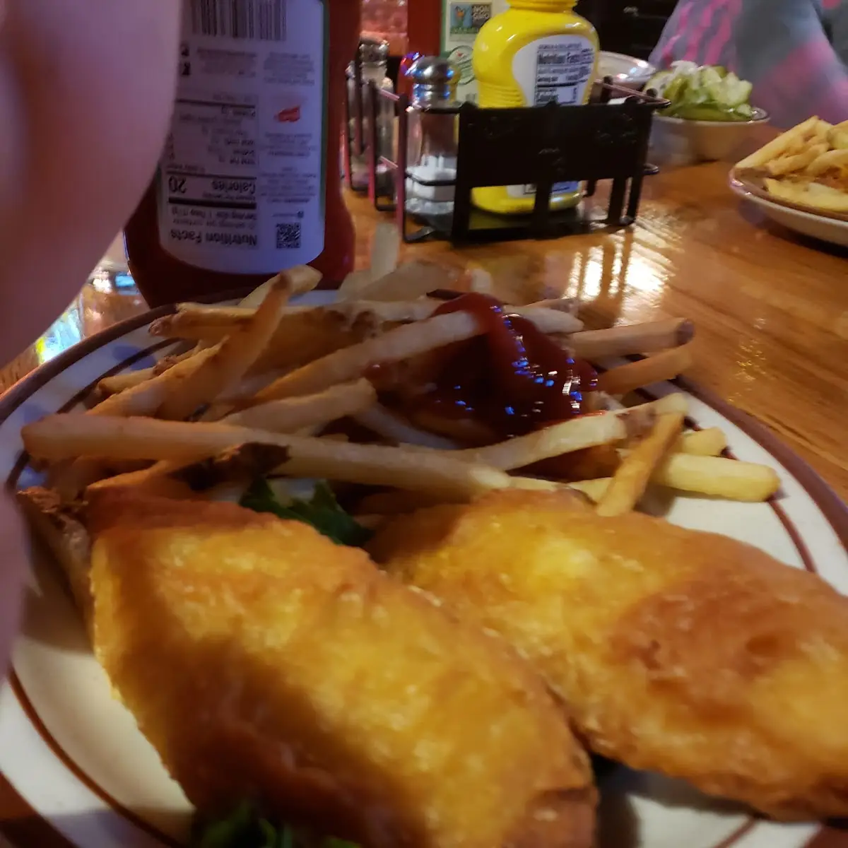 Fried Cod and French Fries