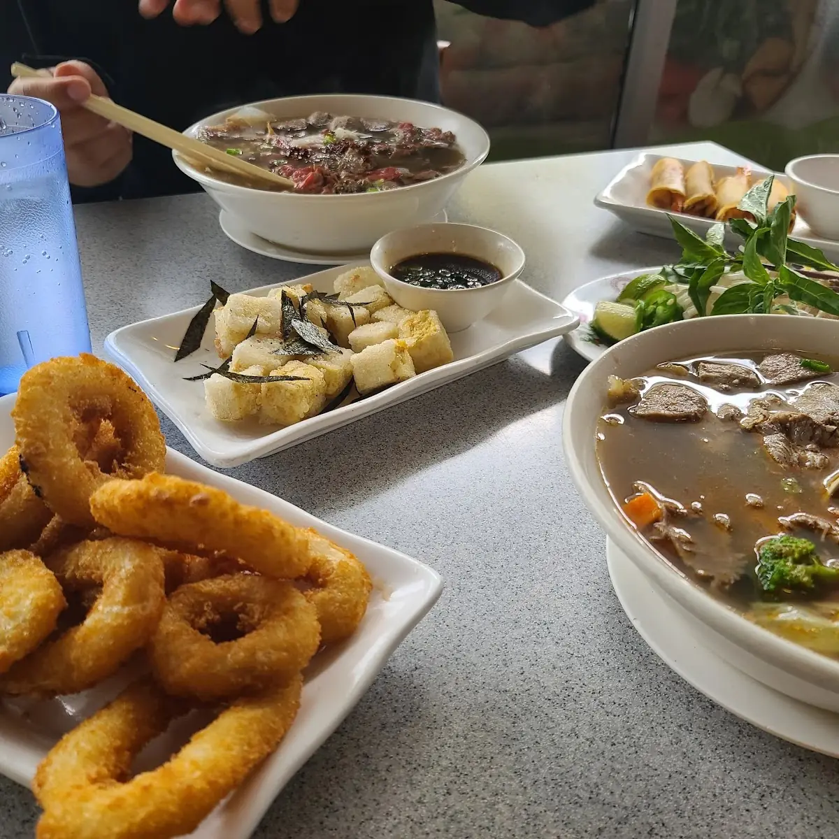 House Special Pho Kalamari Fried Tofu and Spring Roll Shrimp, Phở 777 Vietnamese