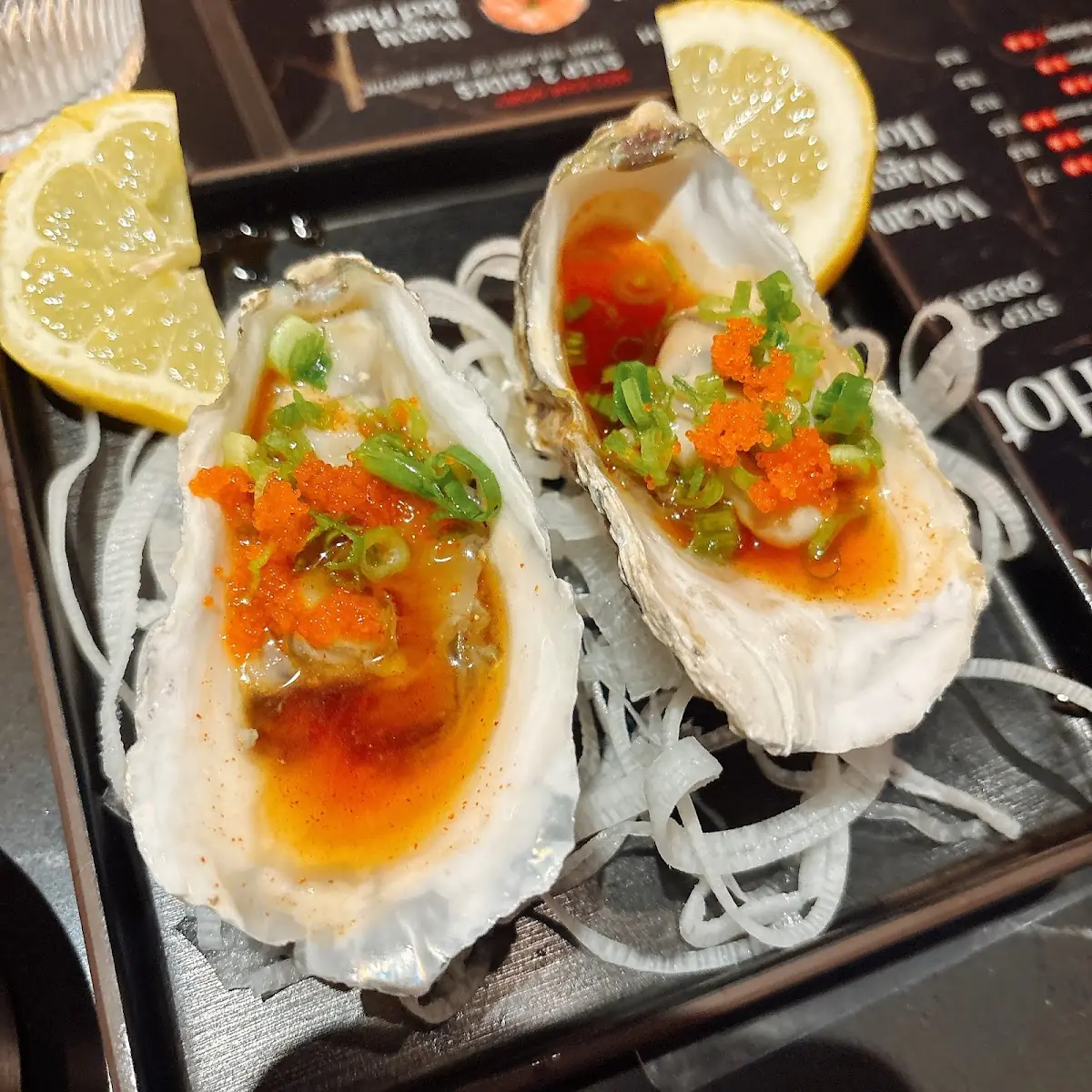 Fresh Oysters with Vegetables