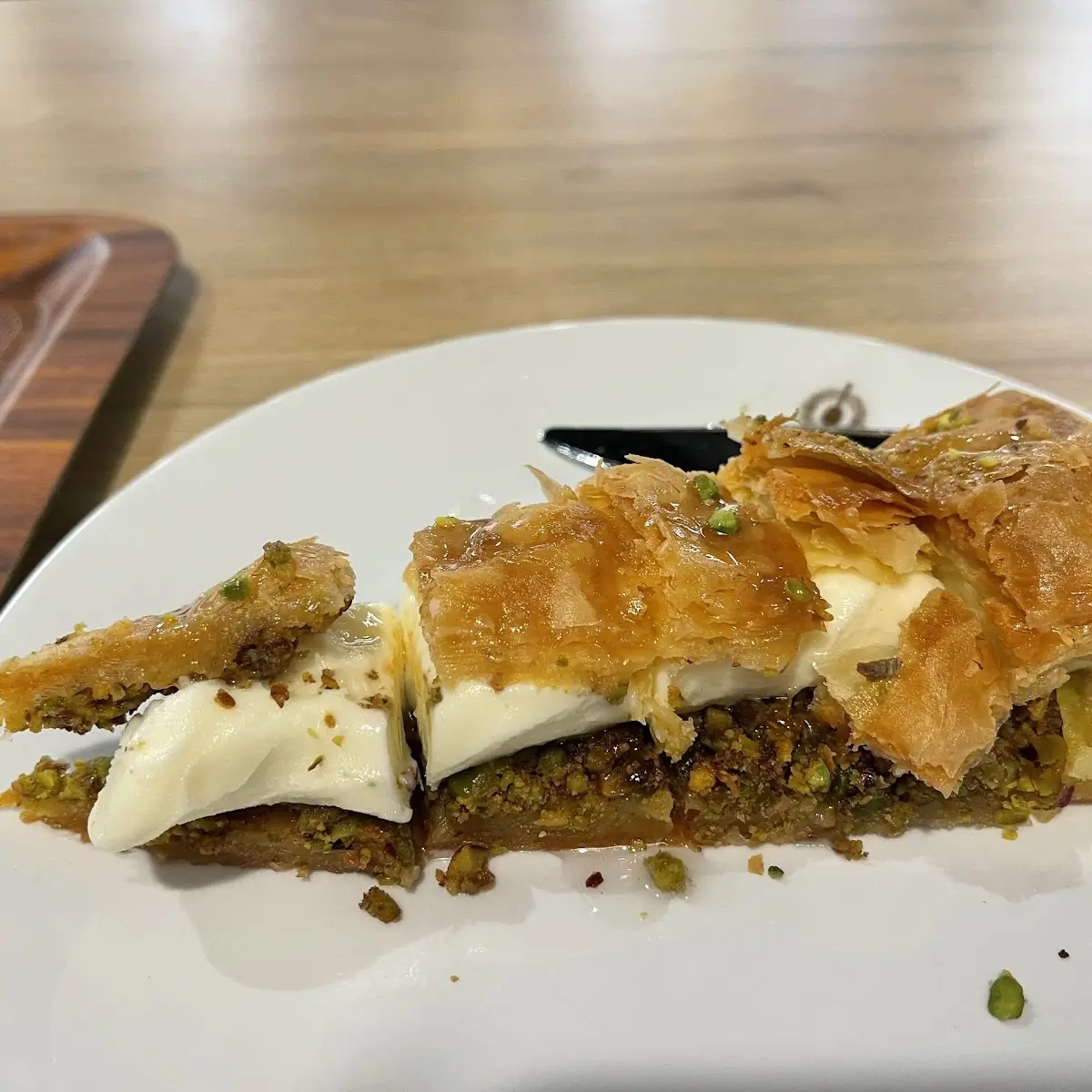 Baklava with Ice Cream Sandwich