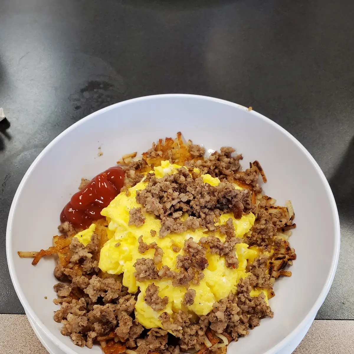 Sausage Egg and Cheese Bowl