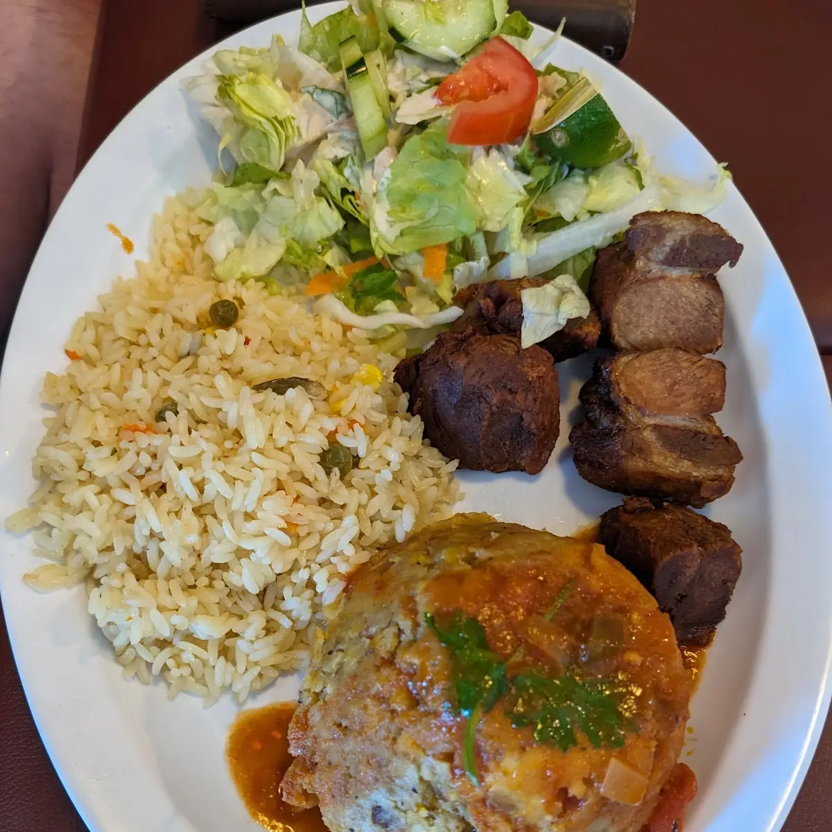 Mofongo Con Carne Frita