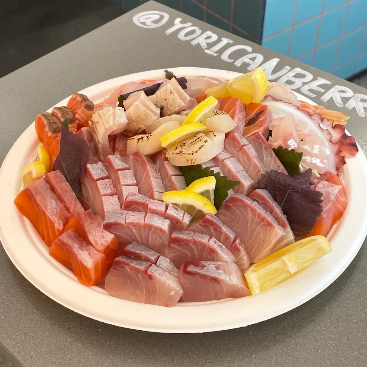 Sashimi Platter, Yori Canberra Poke