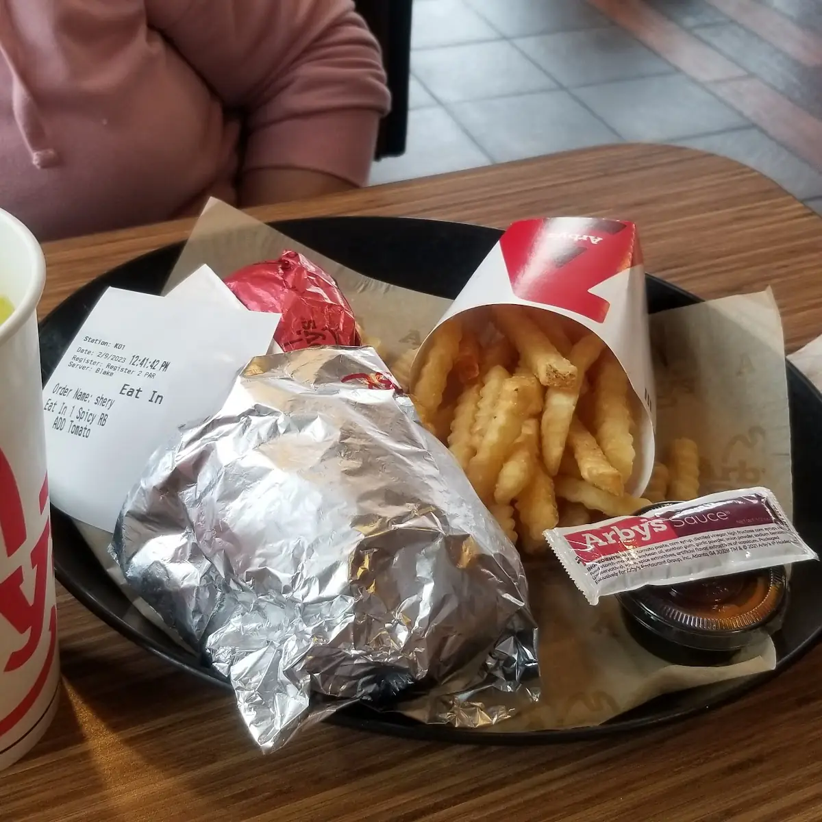 Roast Beef Sandwich and Fries