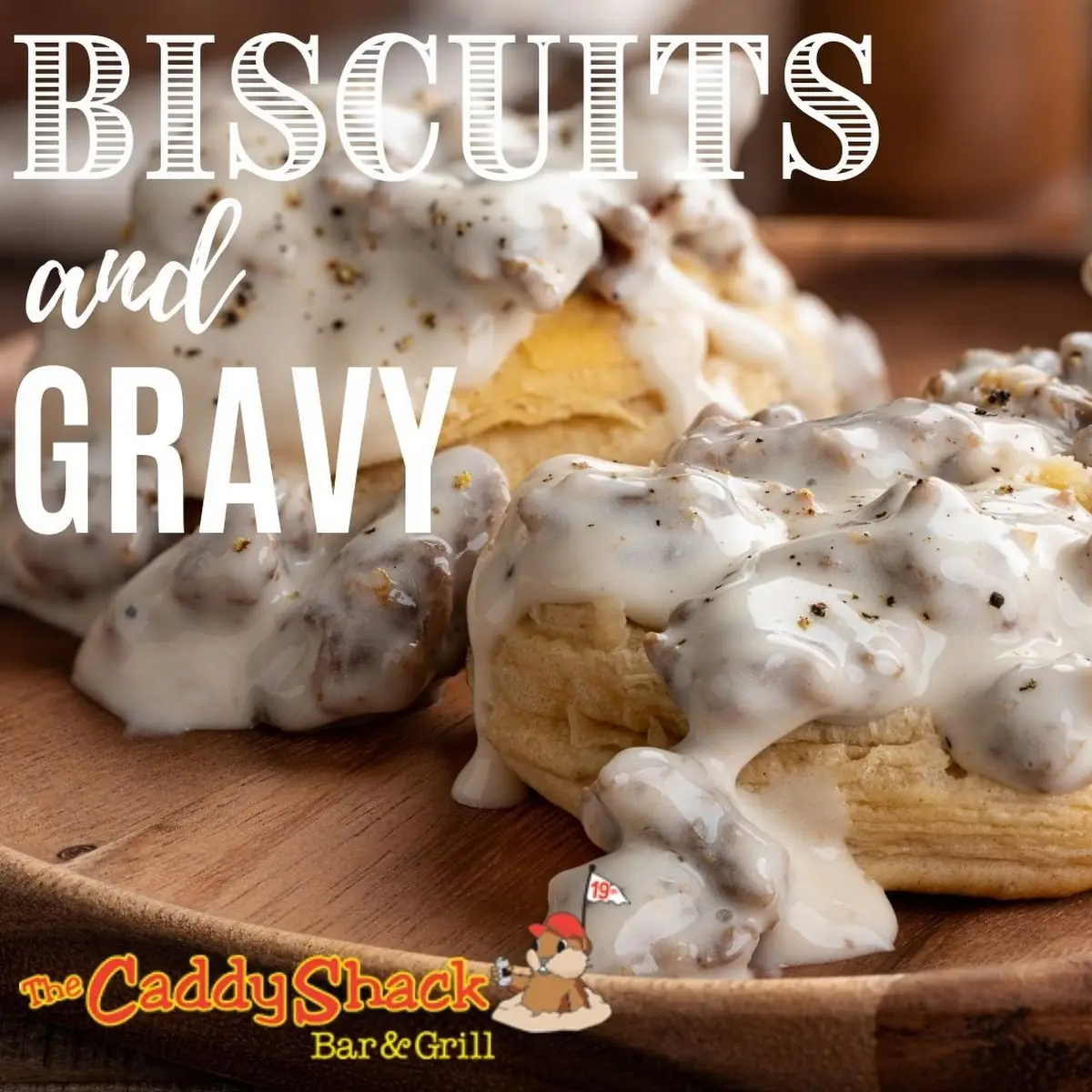 Biscuits & Gravy with 2 Eggs Anyway