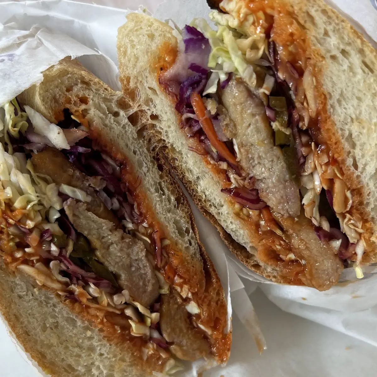 Spicy BBQ Veggie Chicken Sandwich