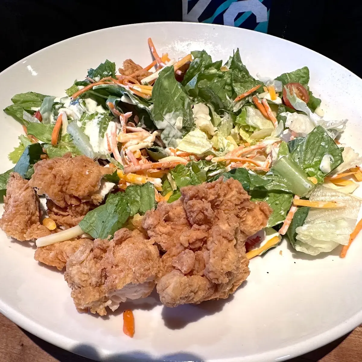 Crispy Chicken Tender Salad