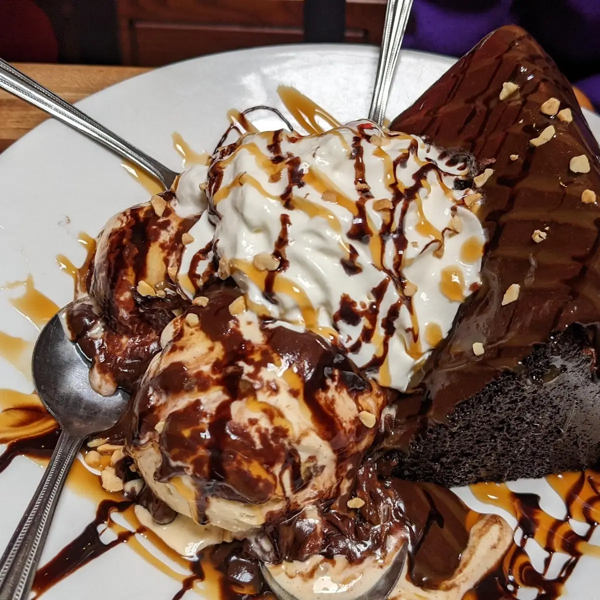 Hot Fudge Cake Sundae
