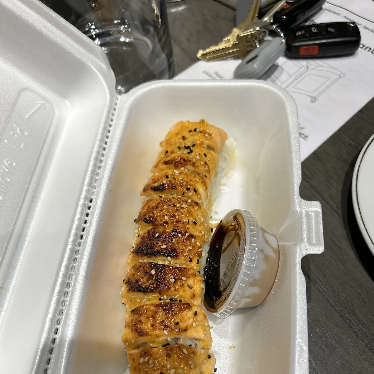 Cheesy Gold Dragon Roll