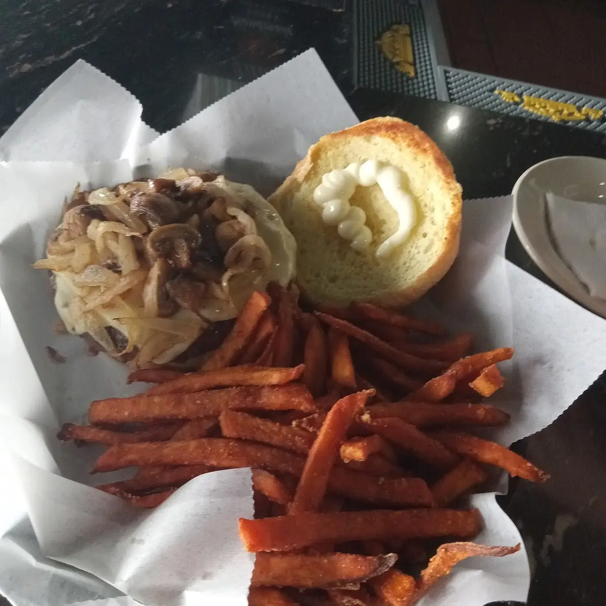 Cheese Burger and Fries