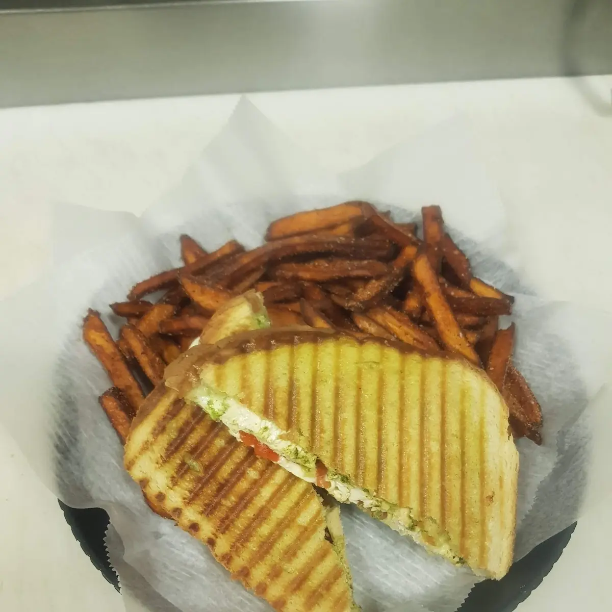 Grilled Chicken Pesto Panini