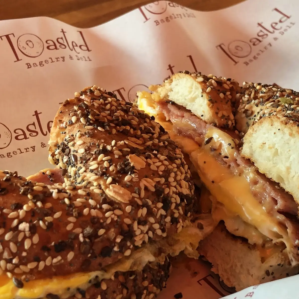 Sesame Bagel with Butter