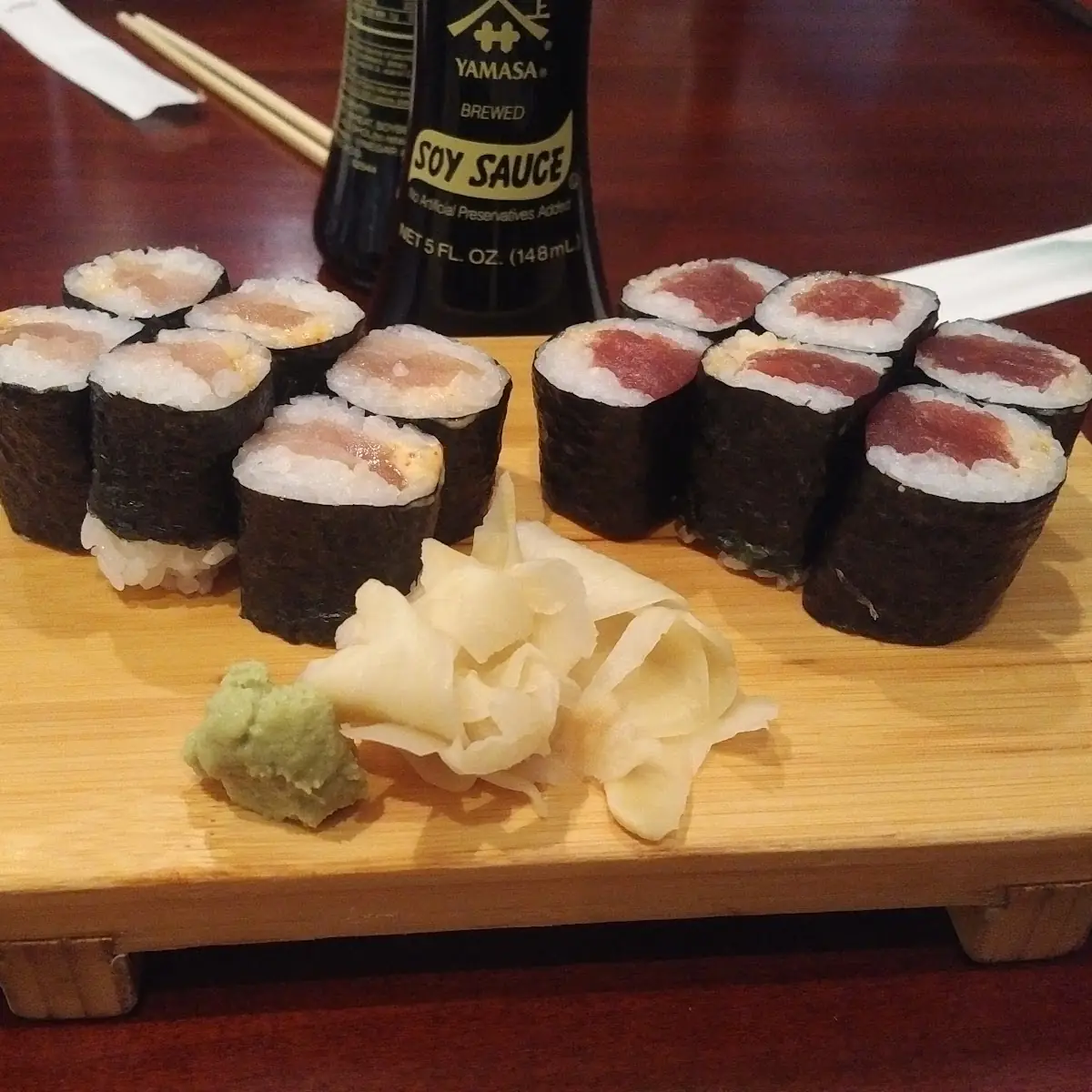 Spicy White and Regular Tuna Roll