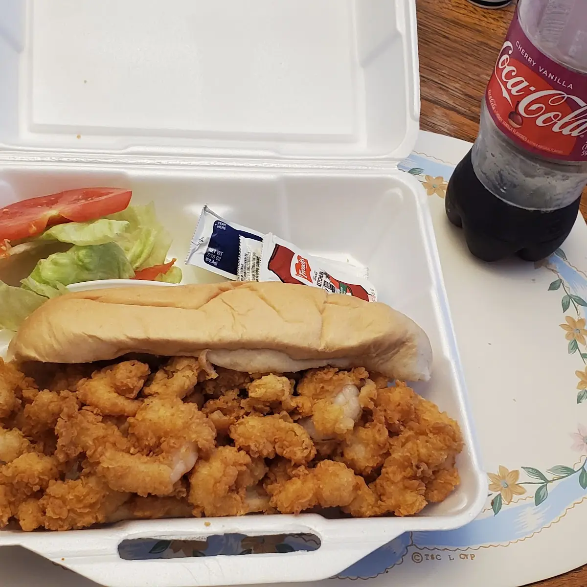 Over Stuffed Shrimp Poboy