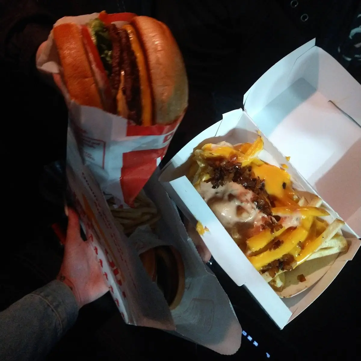 Double Cheeseburger and Fries