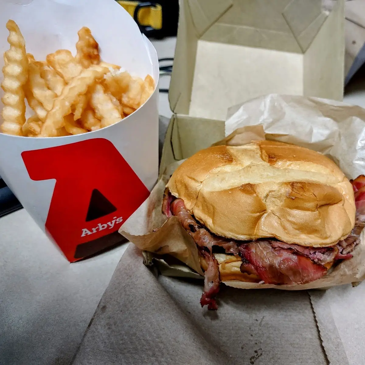 Quarter Pound Chopped Brisket Sandwich