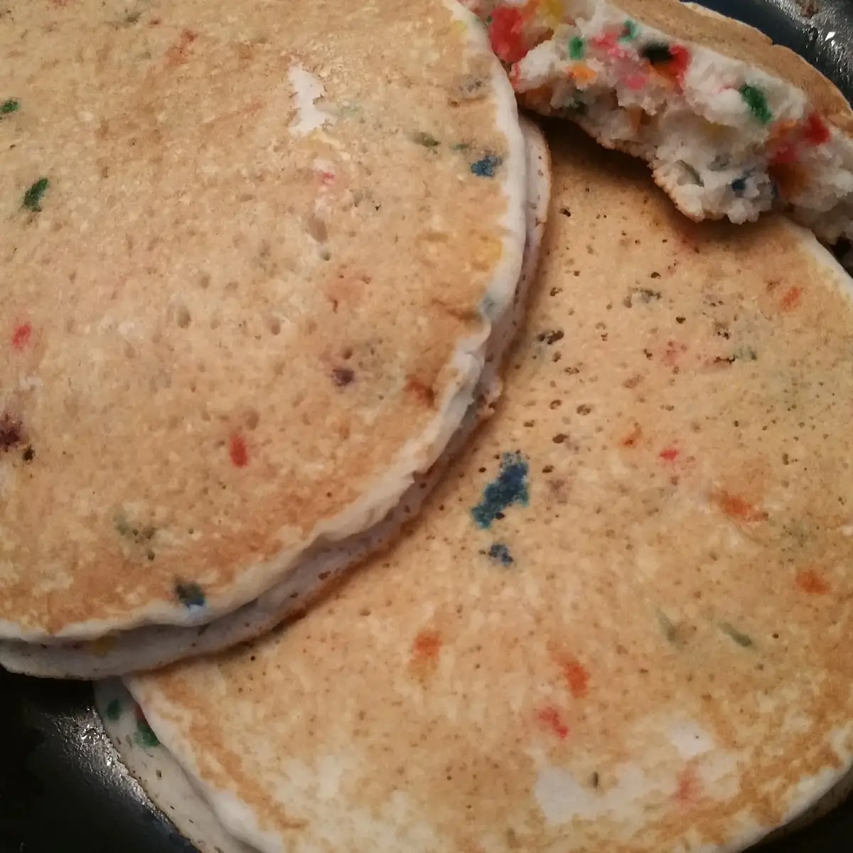 Pancakes with Rainbow Sprinkles