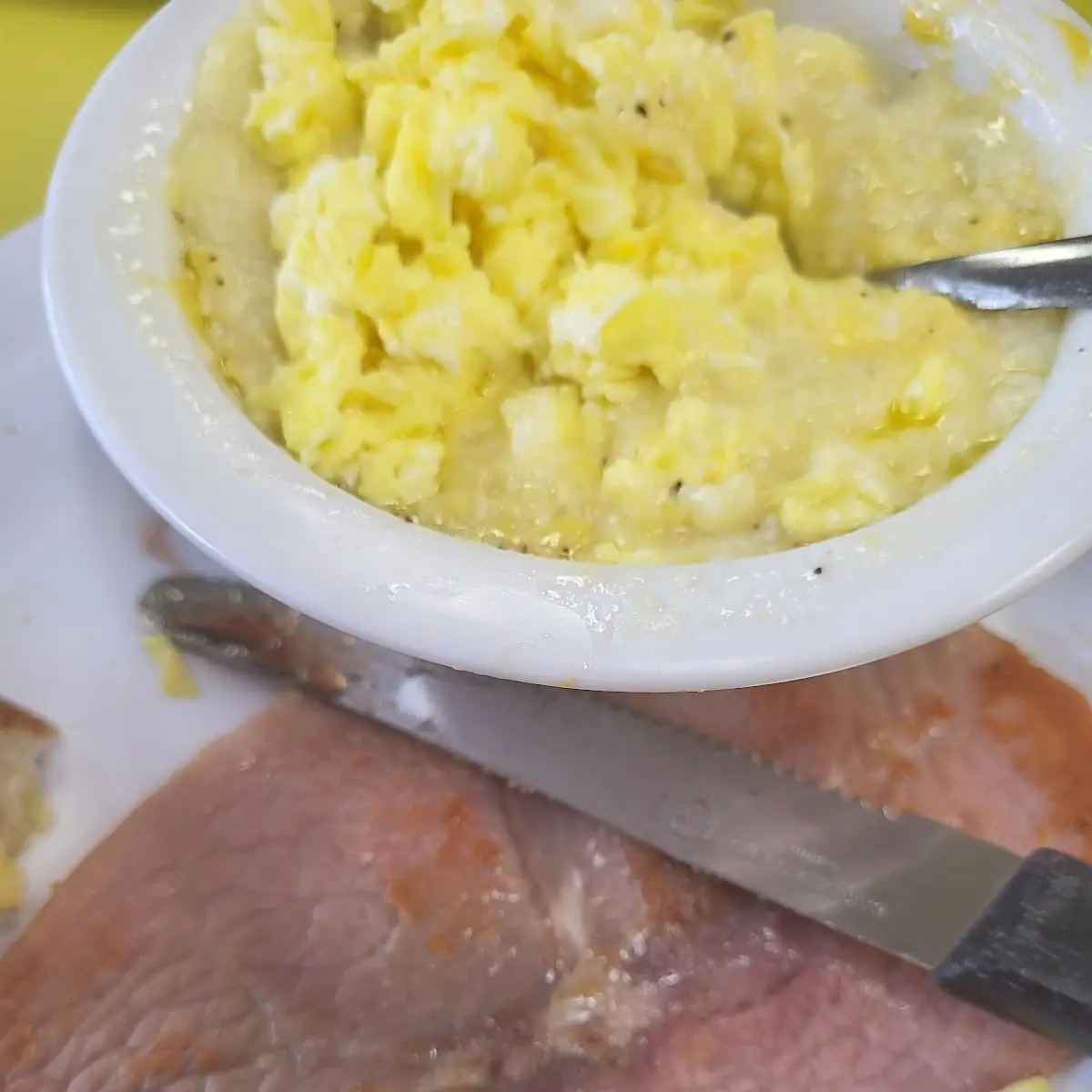 Egg Beaters Served with Turkey Ham