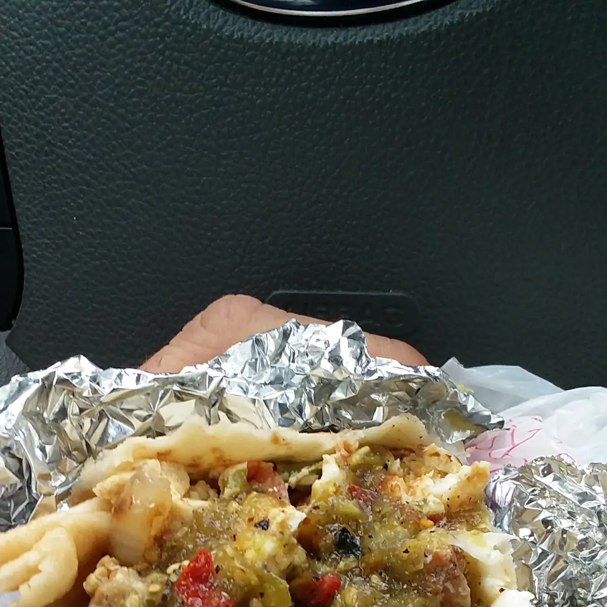 Breakfast Burrito with Chile Verde