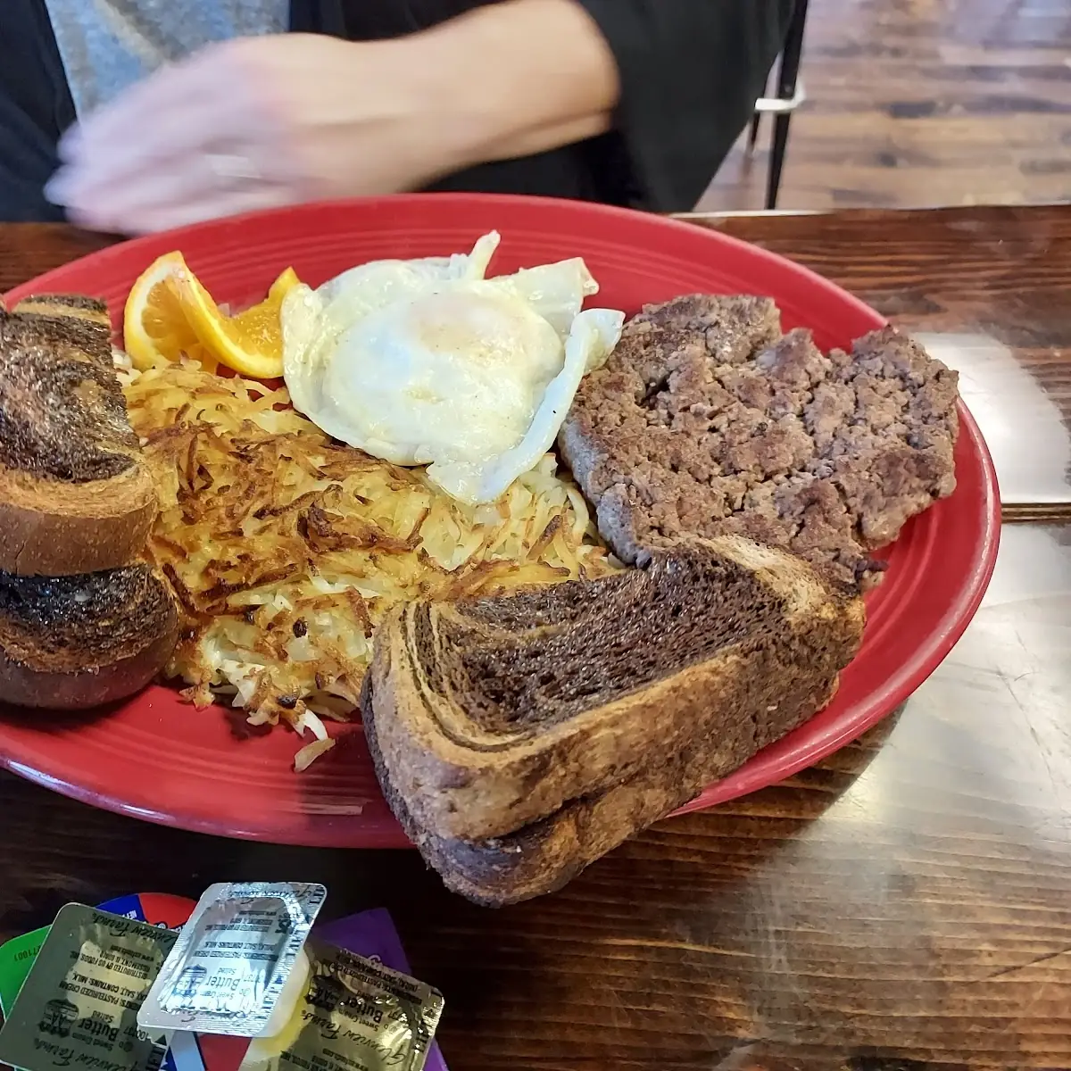 Hamburger Steak N Eggs